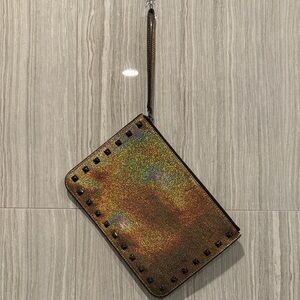 Rebecca Minkoff Holographic Clutch with Studs